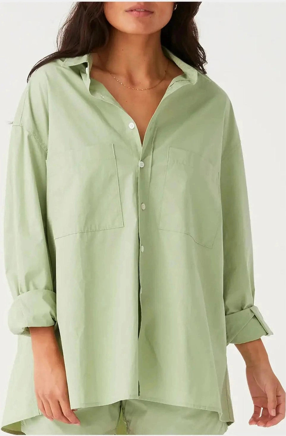 Arcaa dylan long sleeve shirt - sage