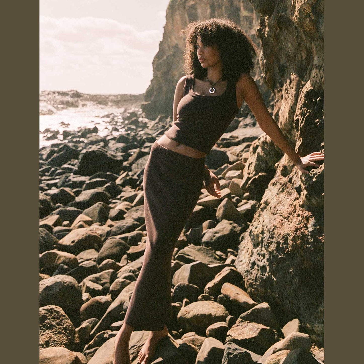 Arcaa harper skirt- chocolate