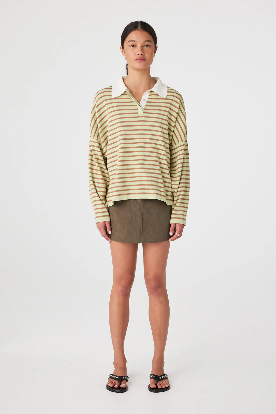 ARCAA Rayne Knit Jersey - Celery & Pecan