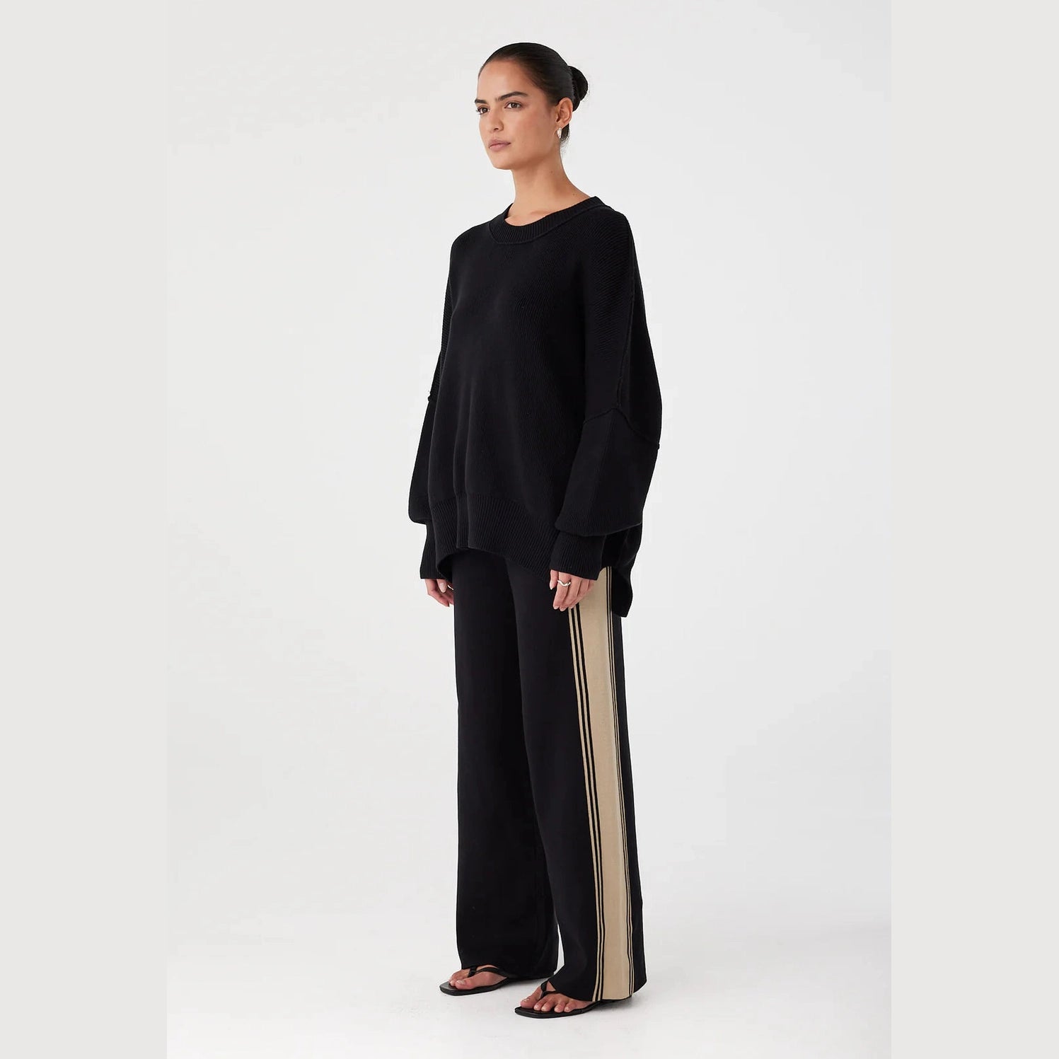 ARCAA Harper Organic Knit Sweater - Black