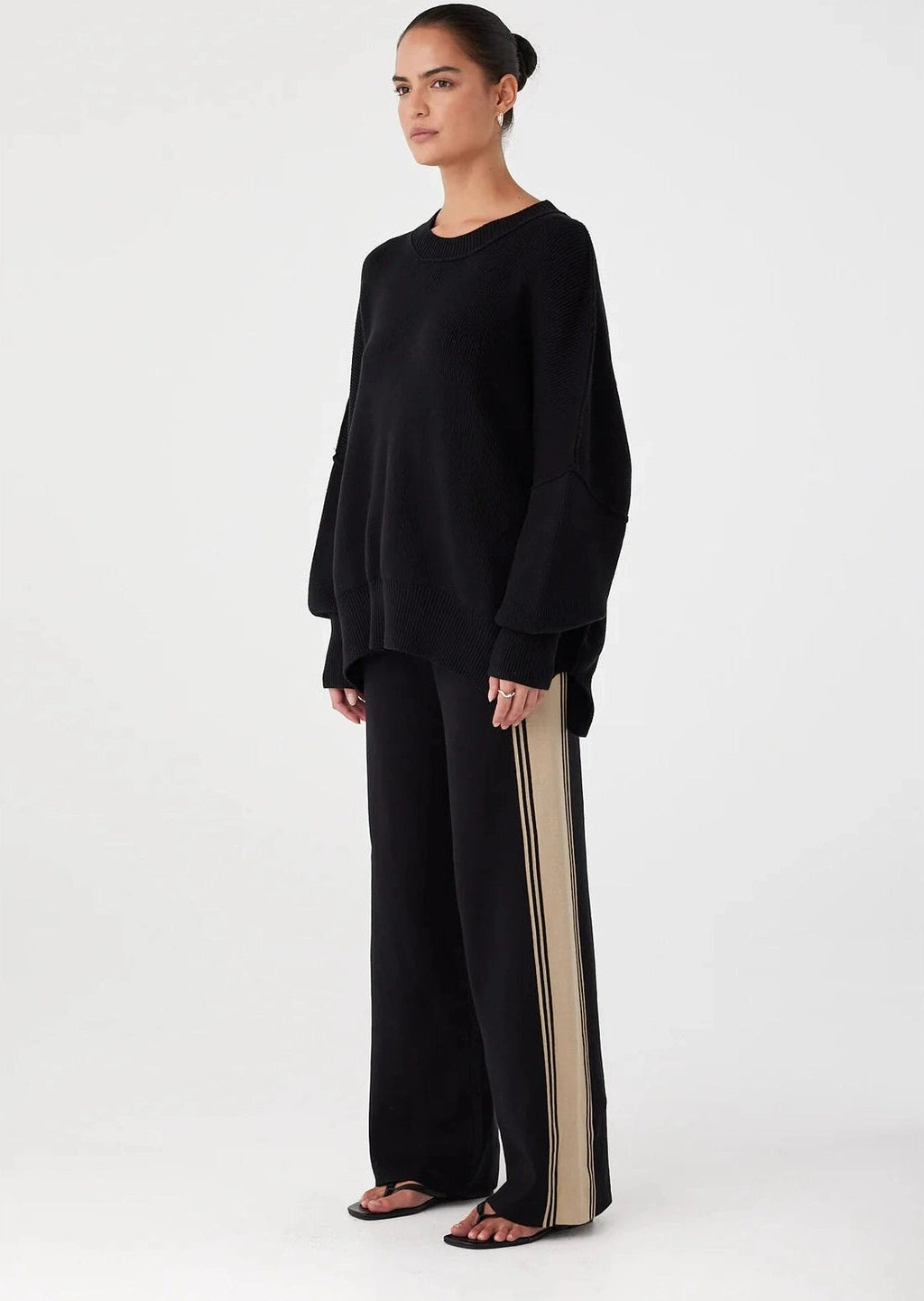 ARCAA Harper Organic Knit Sweater - Black