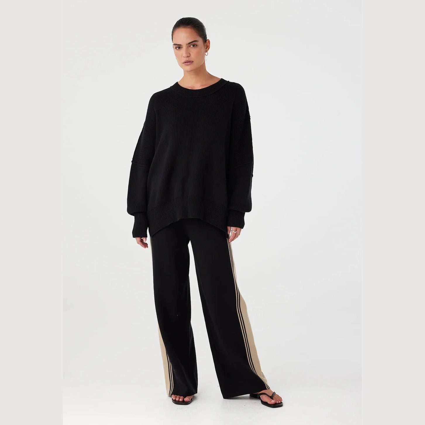 ARCAA Harper Organic Knit Sweater - Black