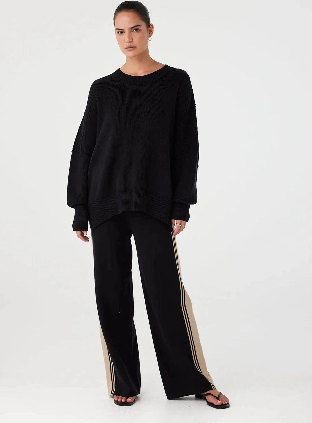 ARCAA Harper Organic Knit Sweater - Black