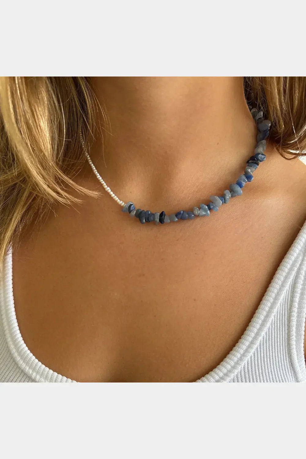 ARMS OF EVE aaliyah gemstone necklace - blue iolite