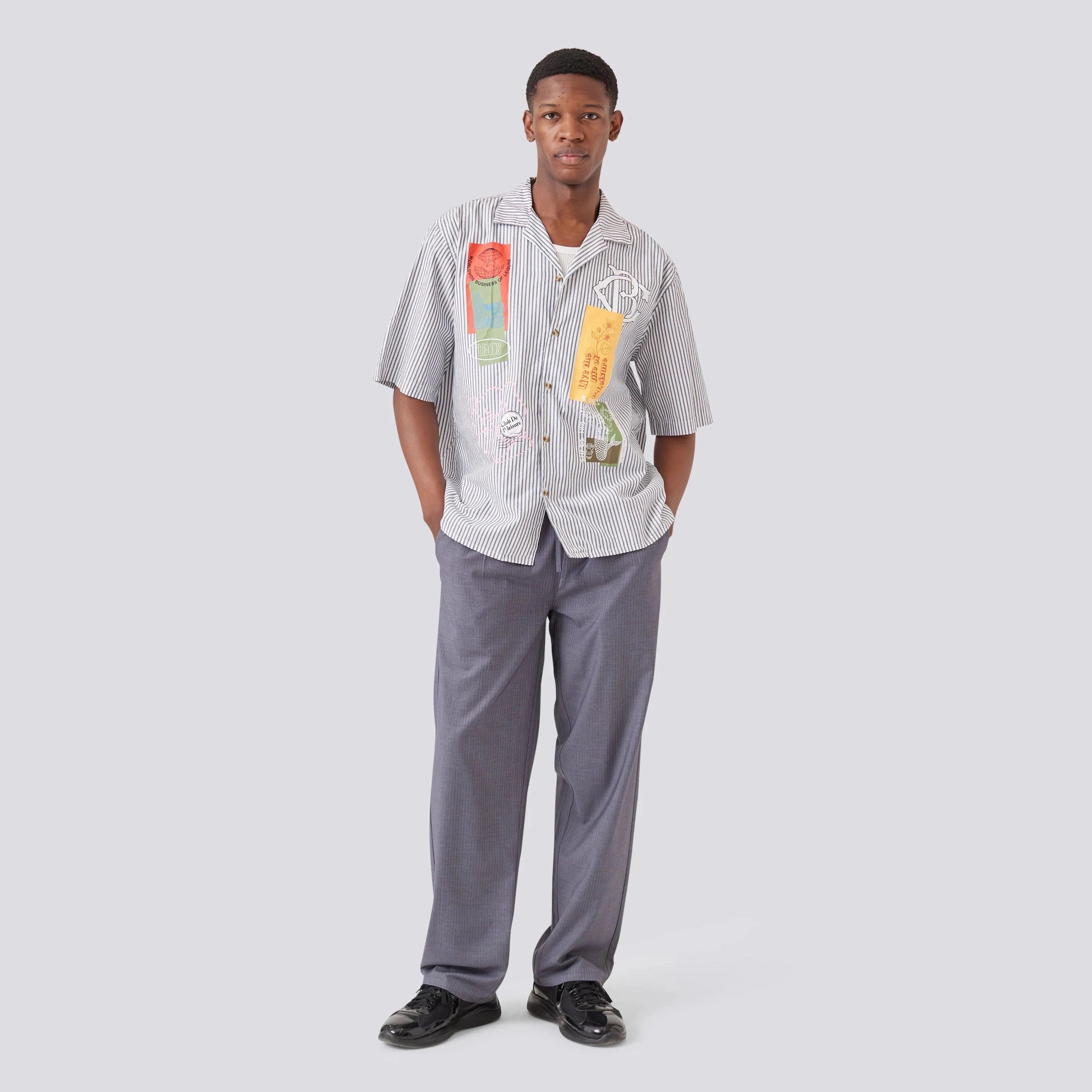 BARNEY COOLS D-Tech shirt - Blue stripe