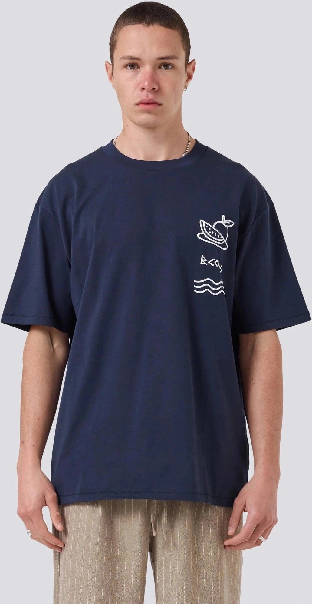 BARNEY COOLS Greco tee - Slate