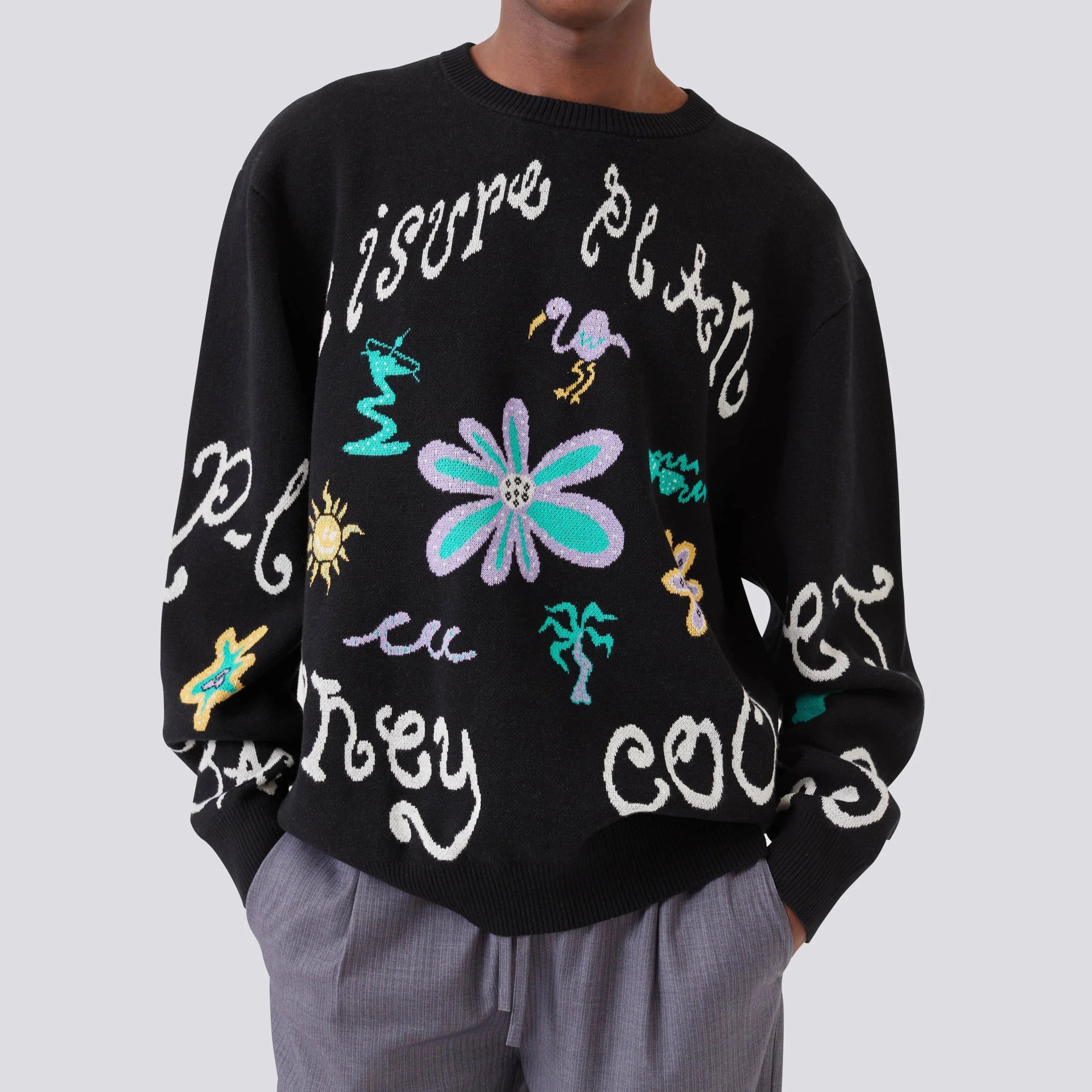BARNEY COOLS Planet knit - Black