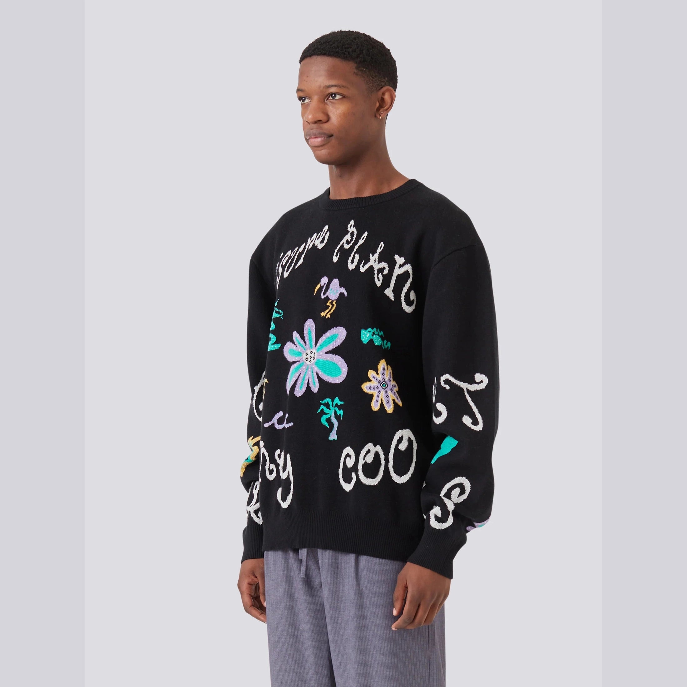 BARNEY COOLS Planet knit - Black