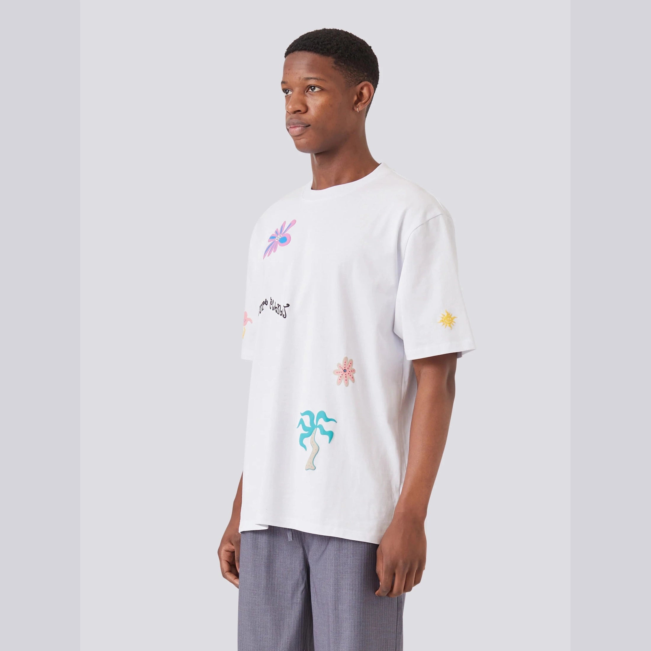 BARNEY COOLS Planet tee - White