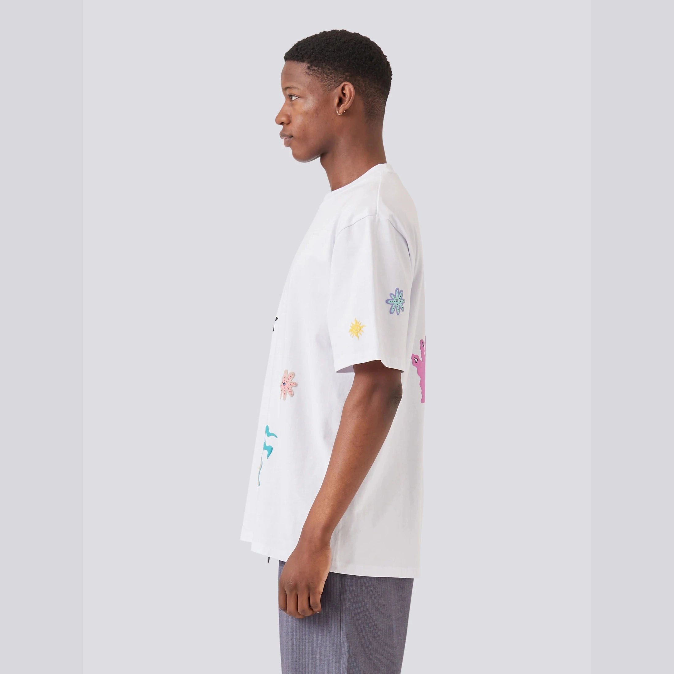 BARNEY COOLS Planet tee - White