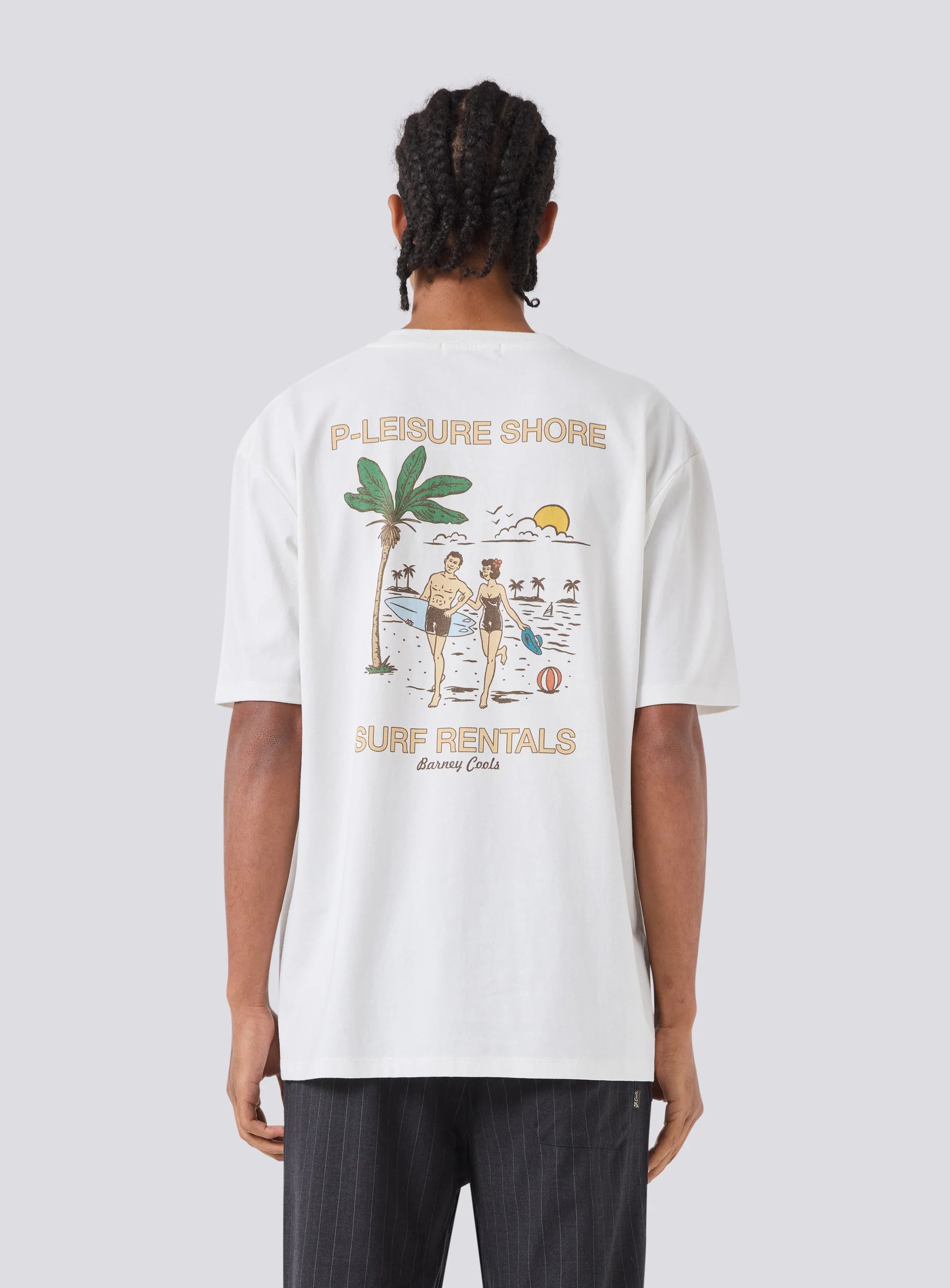 BARNEY COOLS Shore tee - Vintage white