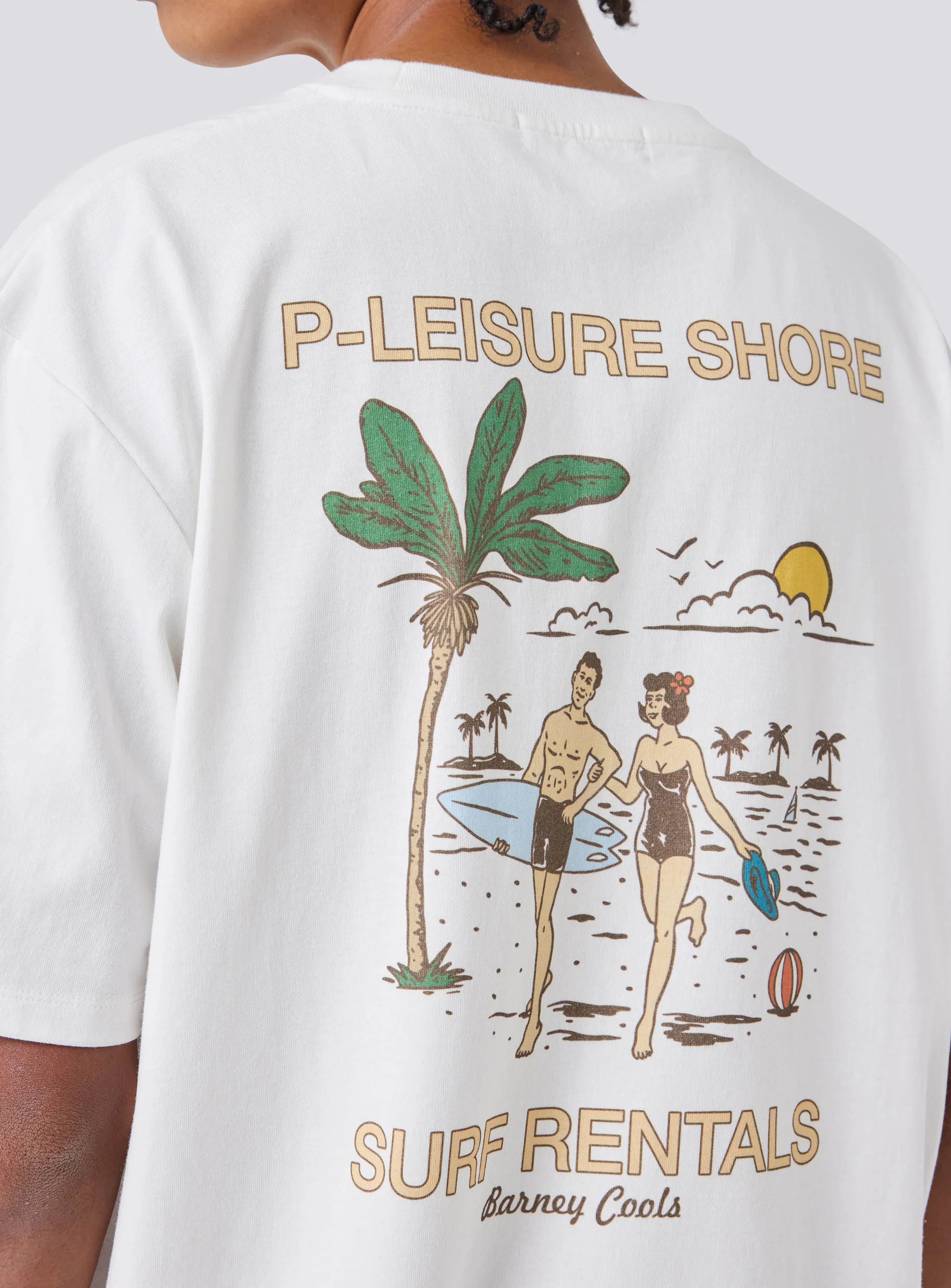 BARNEY COOLS Shore tee - Vintage white