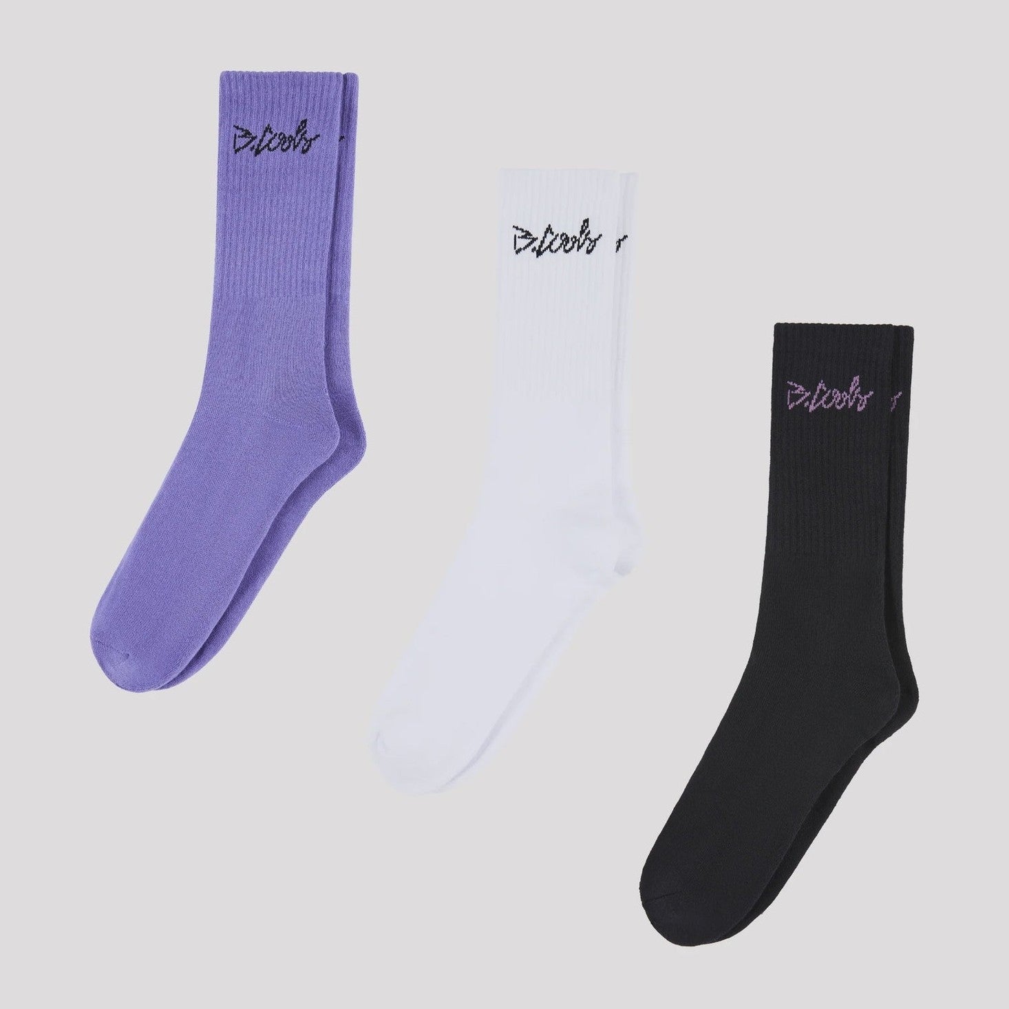 BARNEY COOLS YC Sock 3-Pack White/Lilac/Black