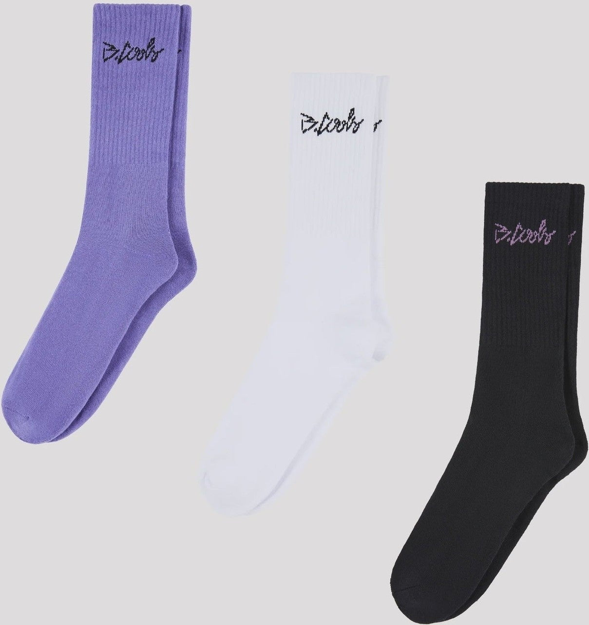 BARNEY COOLS YC Sock 3-Pack White/Lilac/Black