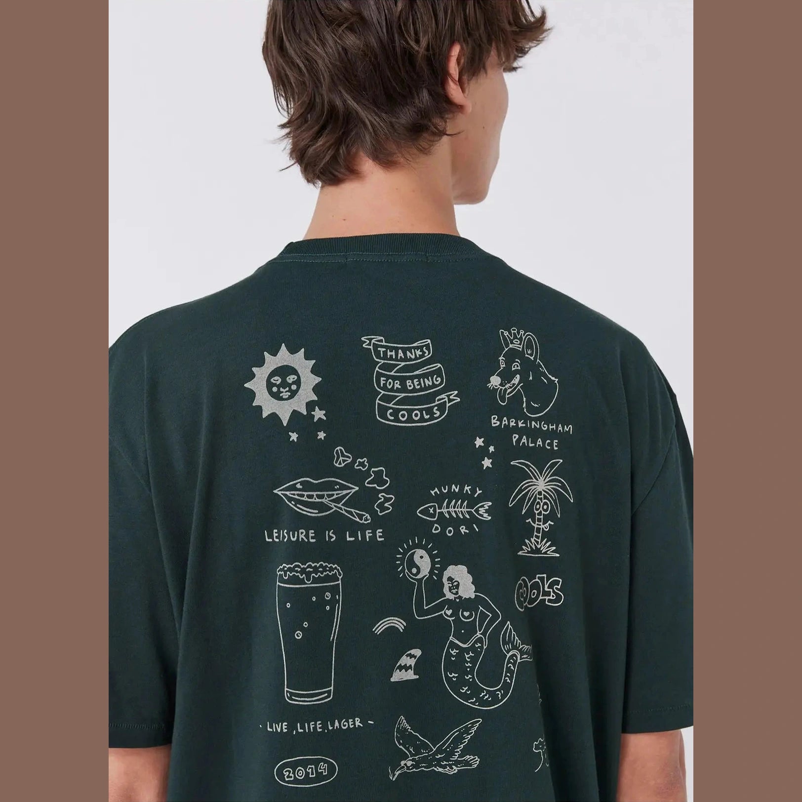 Barney cools leisure life homie tee forest