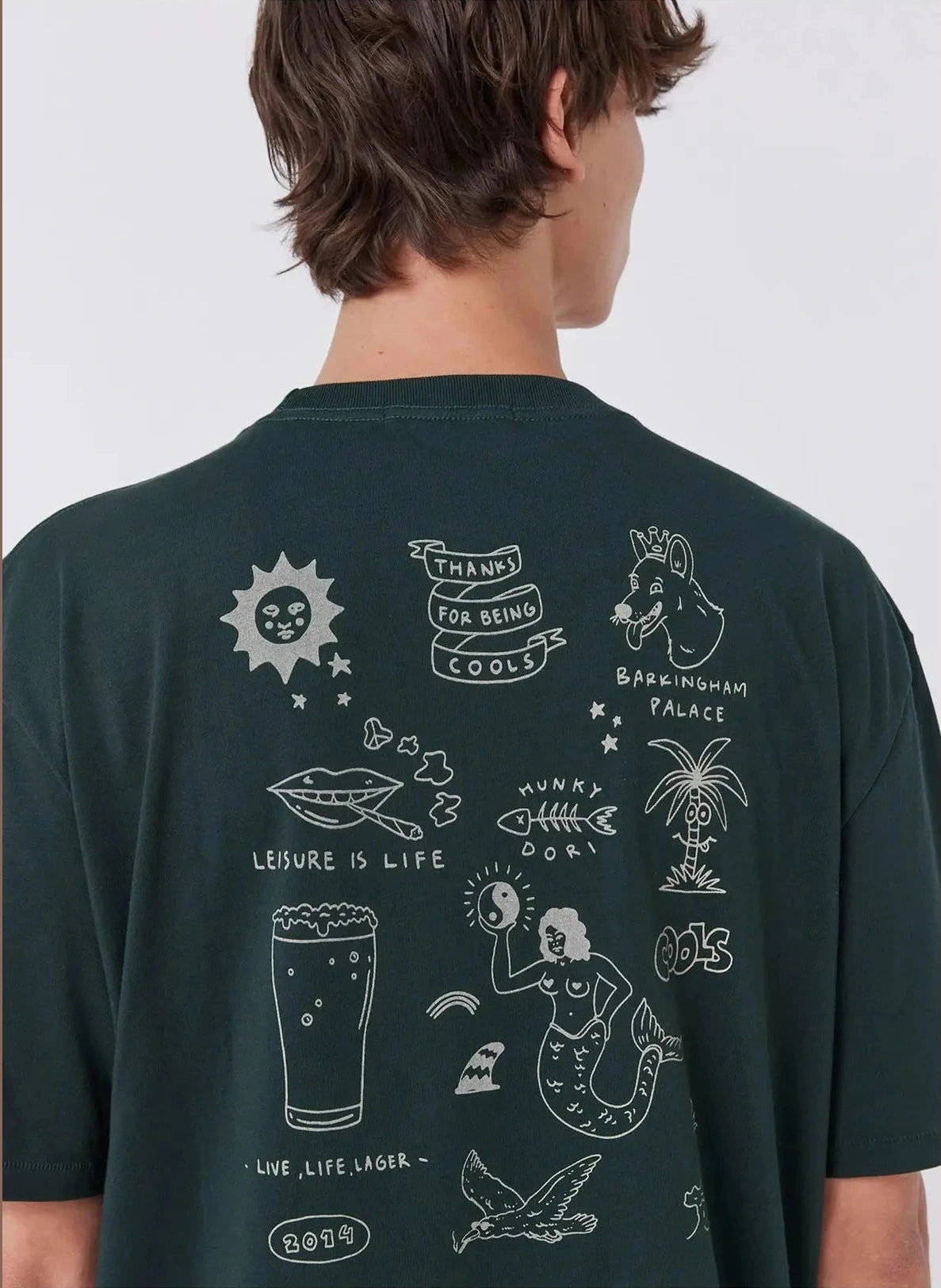 Barney cools leisure life homie tee forest