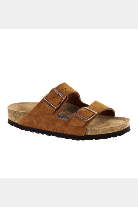 Birkenstock - arizona sfb mink suede leahter