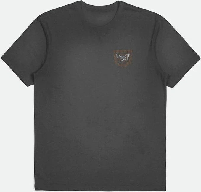 Brixton atwood short sleeve relaxed tee - black
