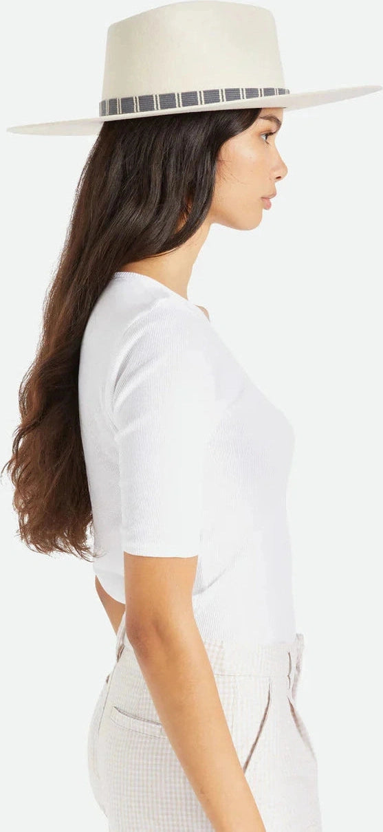 Brixton leigh felt fedora dove
