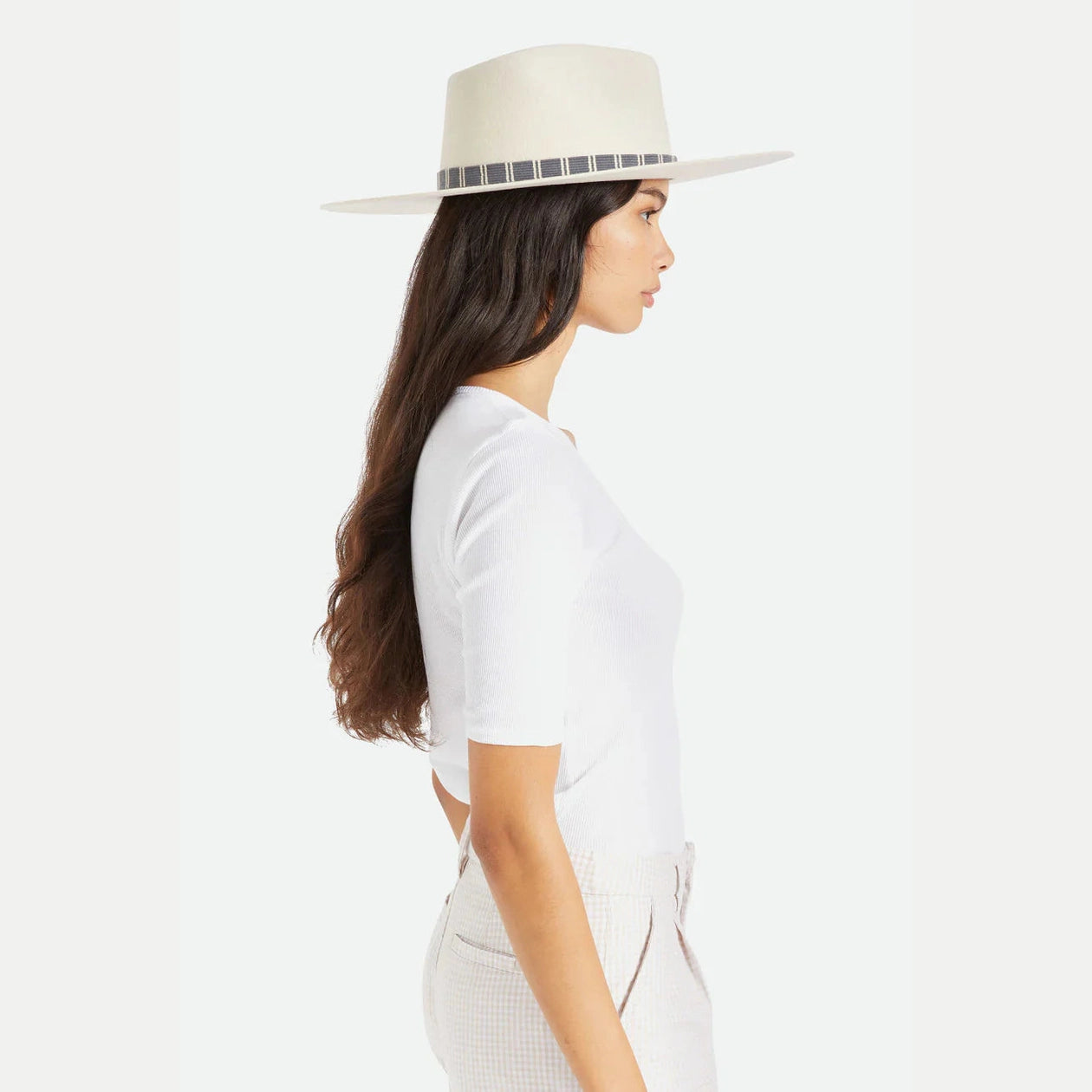 Brixton leigh felt fedora dove