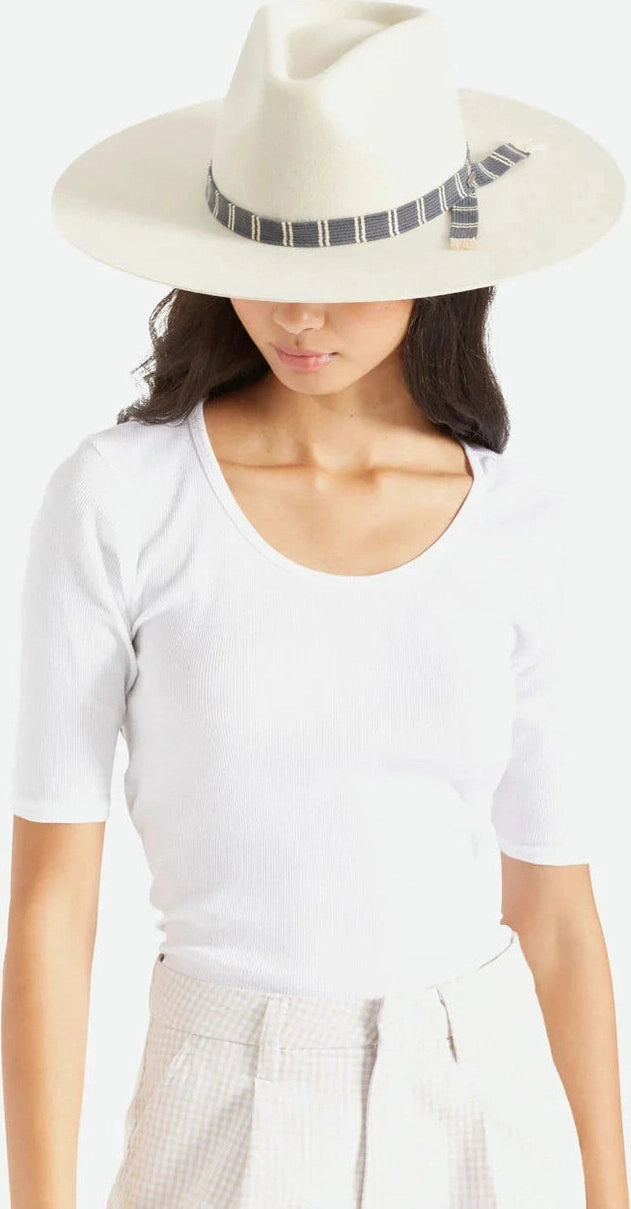 Brixton leigh felt fedora dove