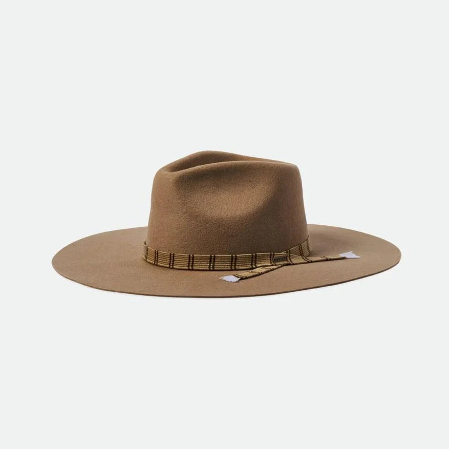 Brixton leigh felt fedora - sand