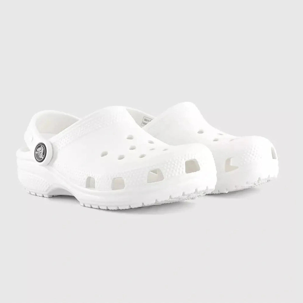 CROCS - kids classic clogs - white