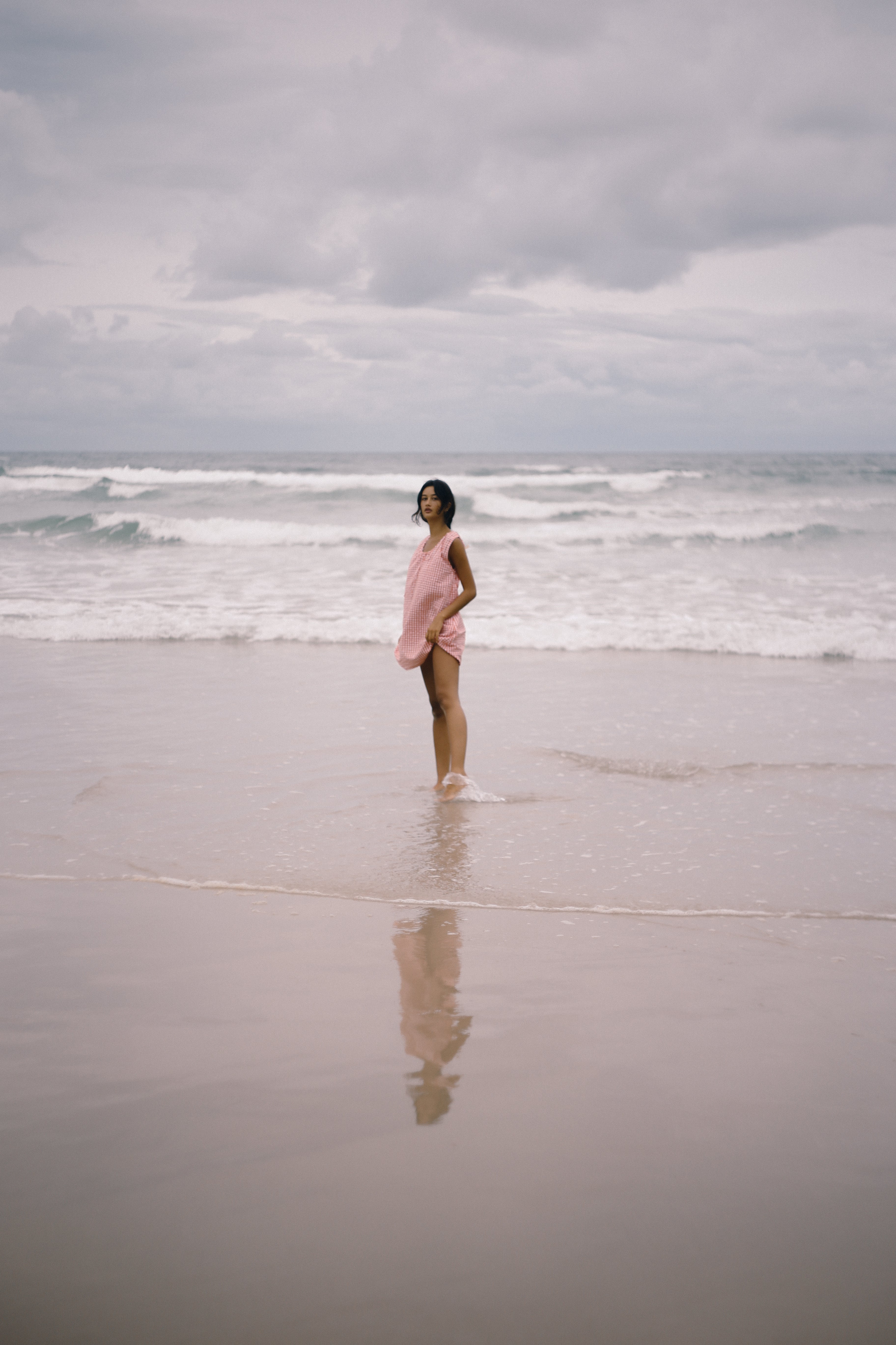THE BARE ROAD Luna shift dress - Starburst gingham