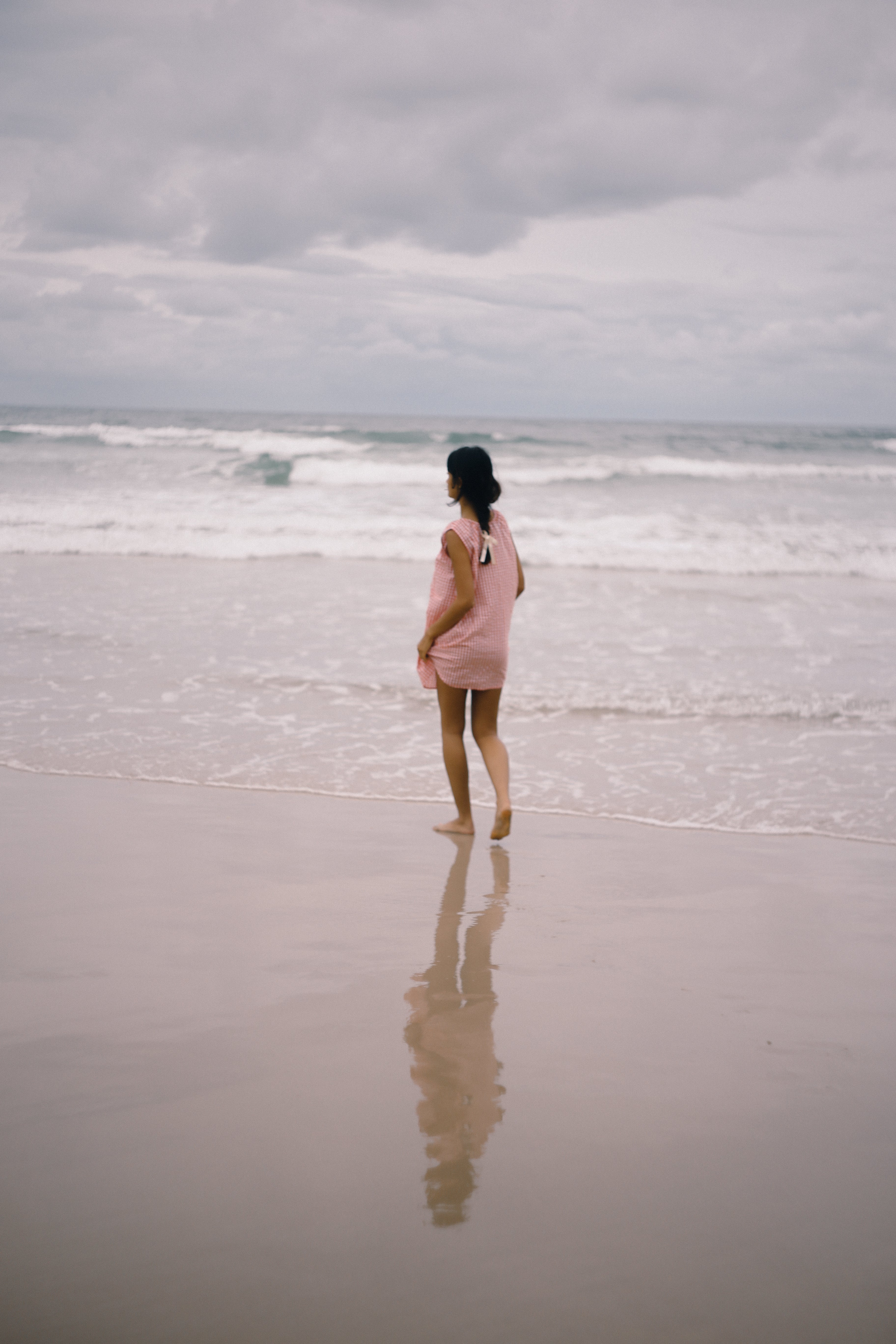 THE BARE ROAD Luna shift dress - Starburst gingham