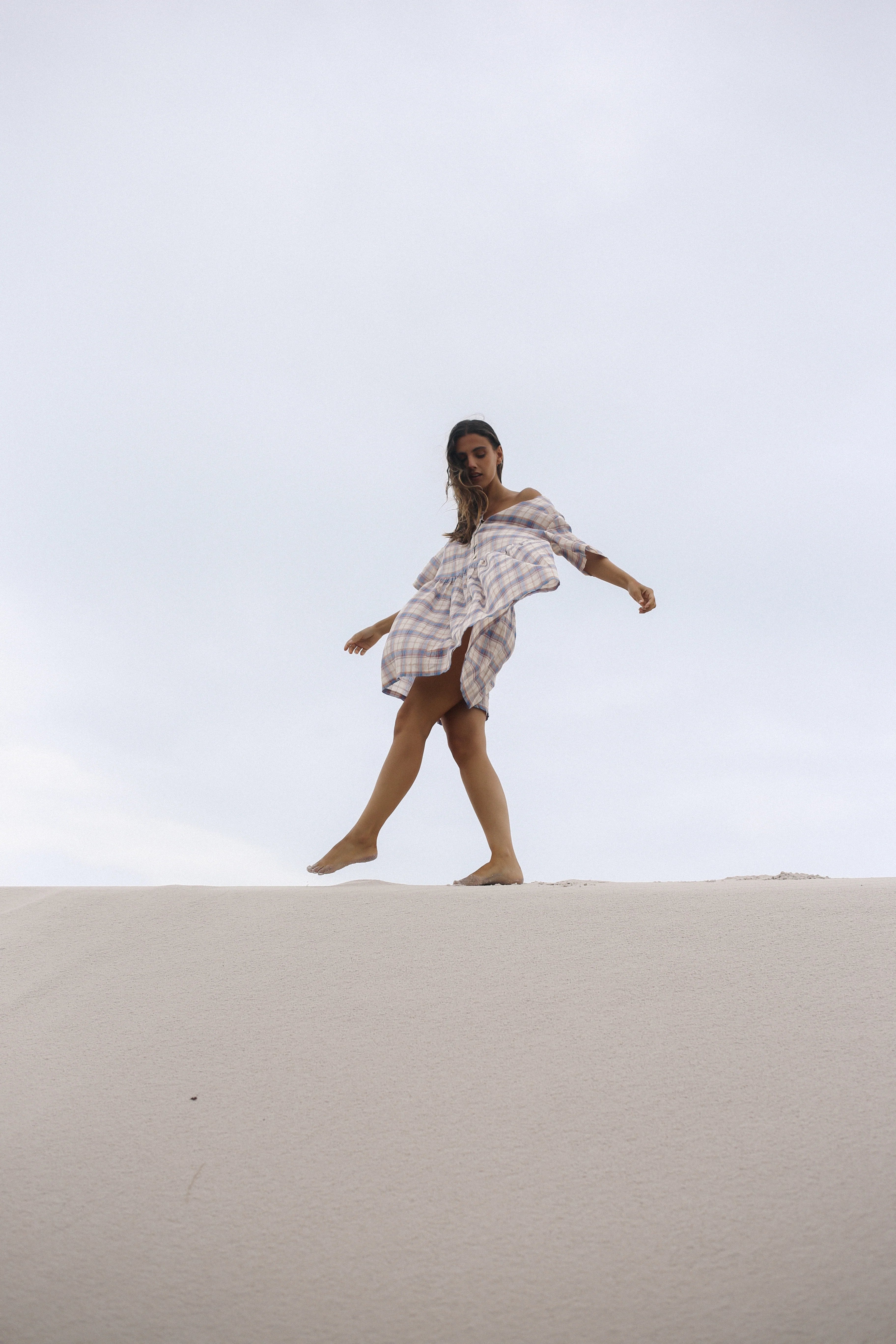 THE BARE ROAD Darcey Dress - Juniper Check
