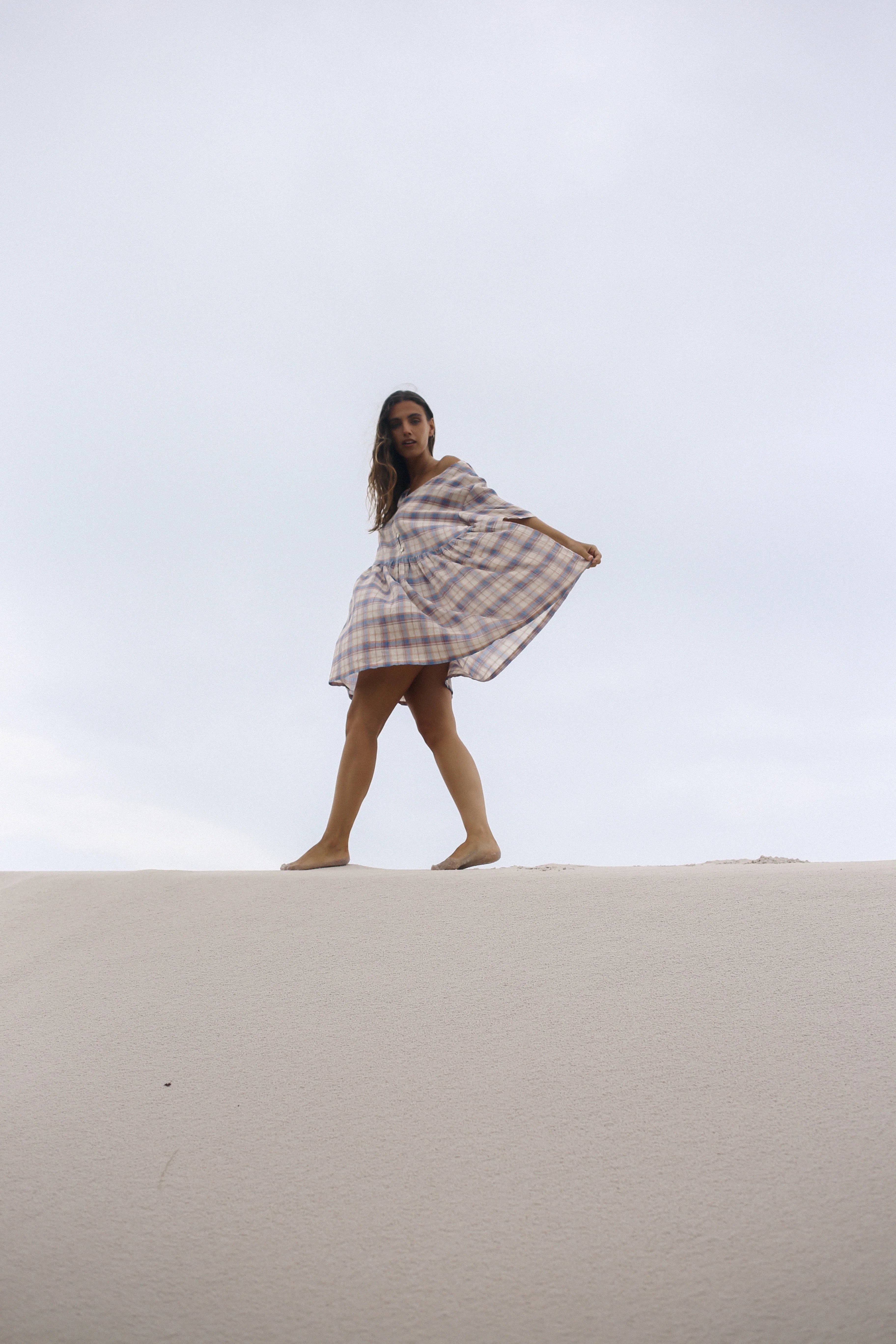 THE BARE ROAD Darcey Dress - Juniper Check