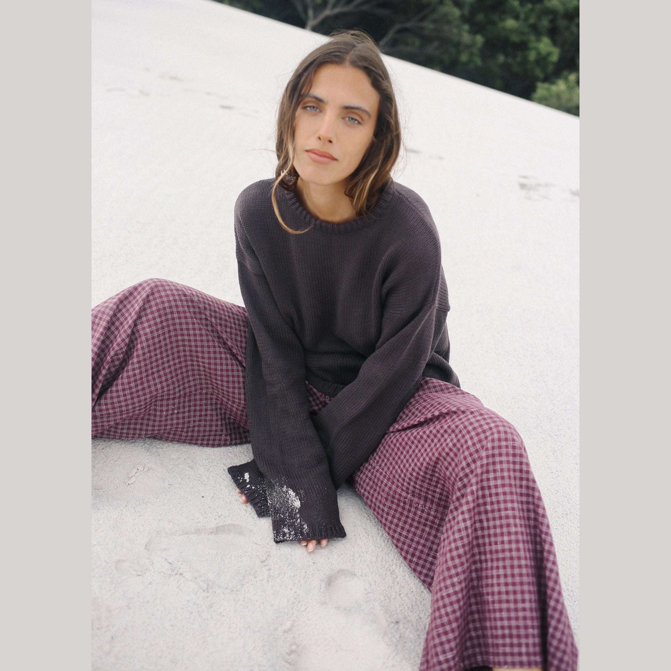 THE BARE ROAD Lucia Knit Jumper - Chocolate