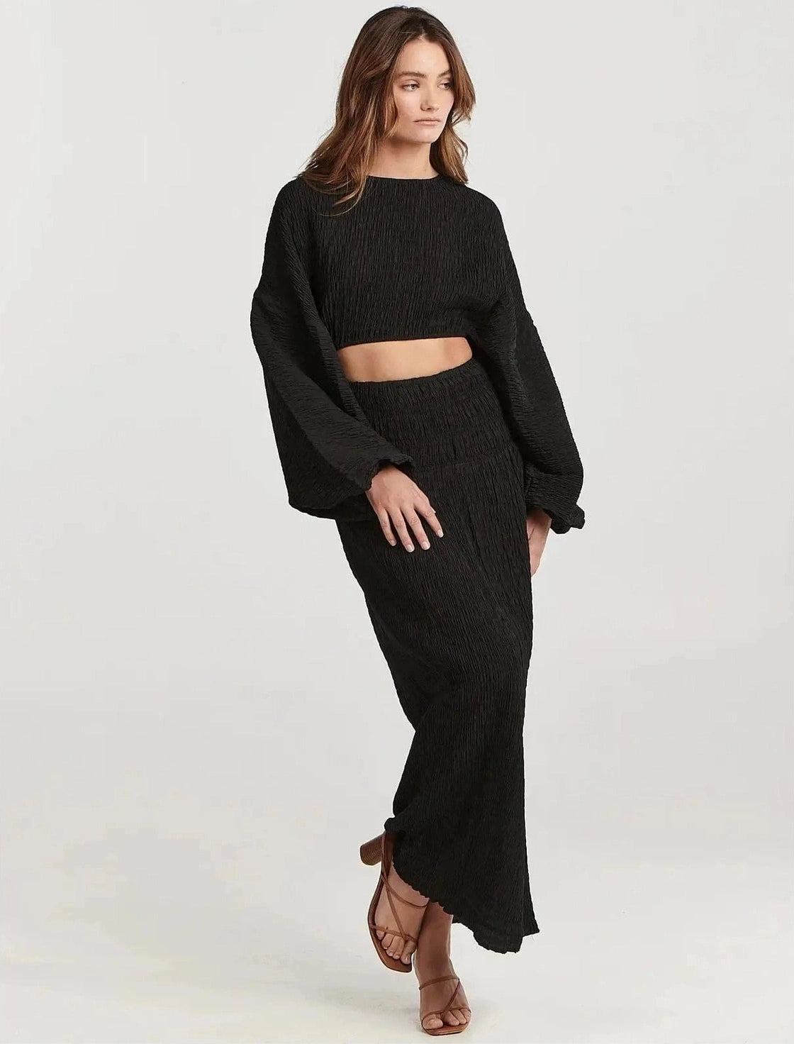 Charlie holiday aria top - black