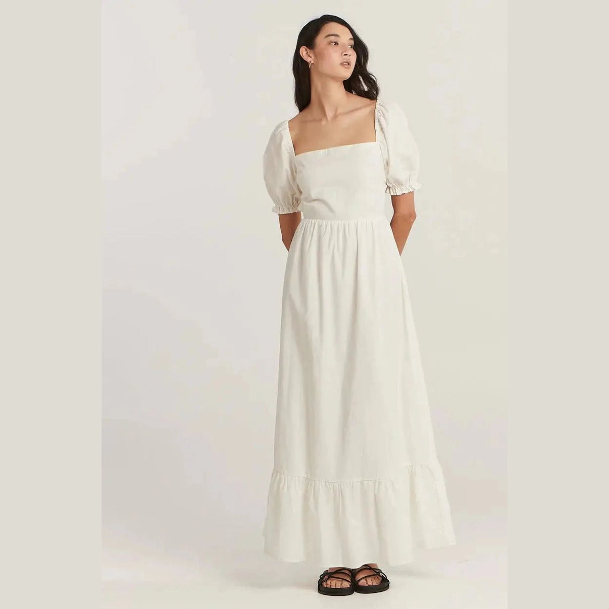 Charlie holiday paris maxi dress - white