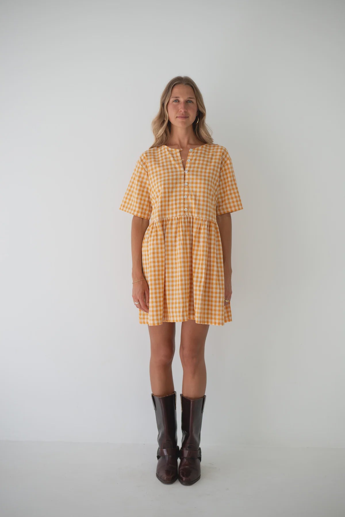 THE BARE ROAD Darcey Dress - Clementine Gingham