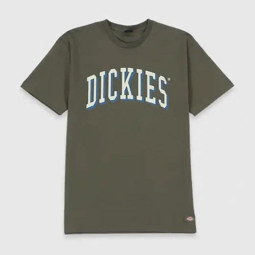 Dickies longview classic fit tee v - rinsed moss
