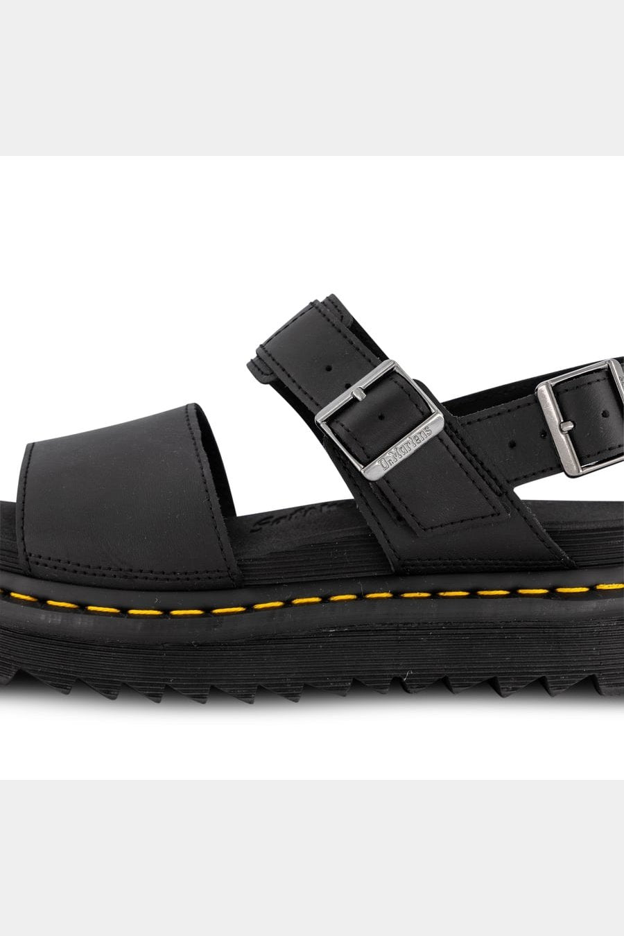 Dr martens voss single strap sandal - black hydro