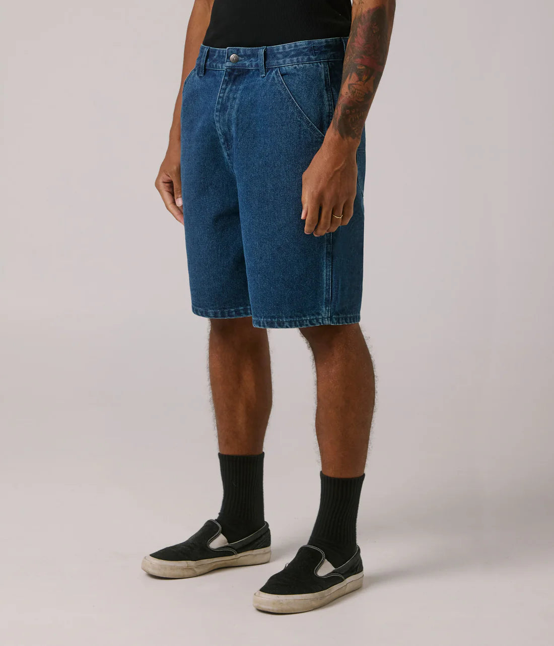 FORMER Reynolds 21" denim short - Dark blue