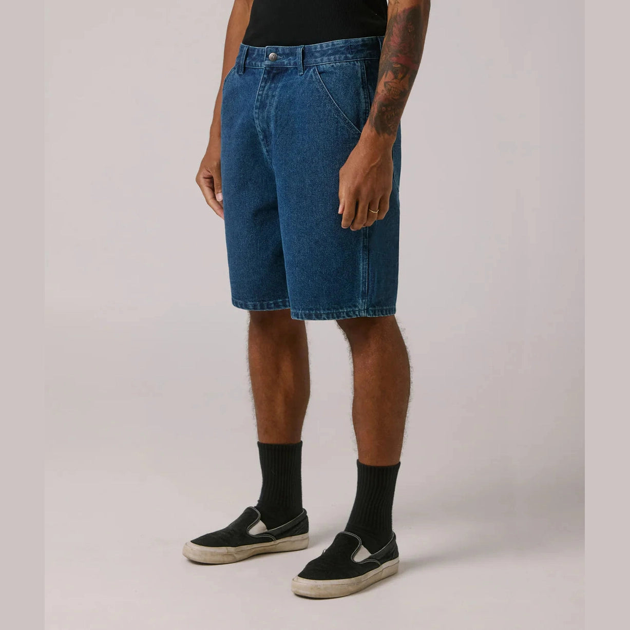 FORMER Reynolds 21" denim short - Dark blue