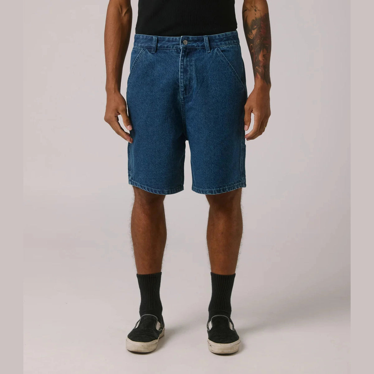 FORMER Reynolds 21" denim short - Dark blue