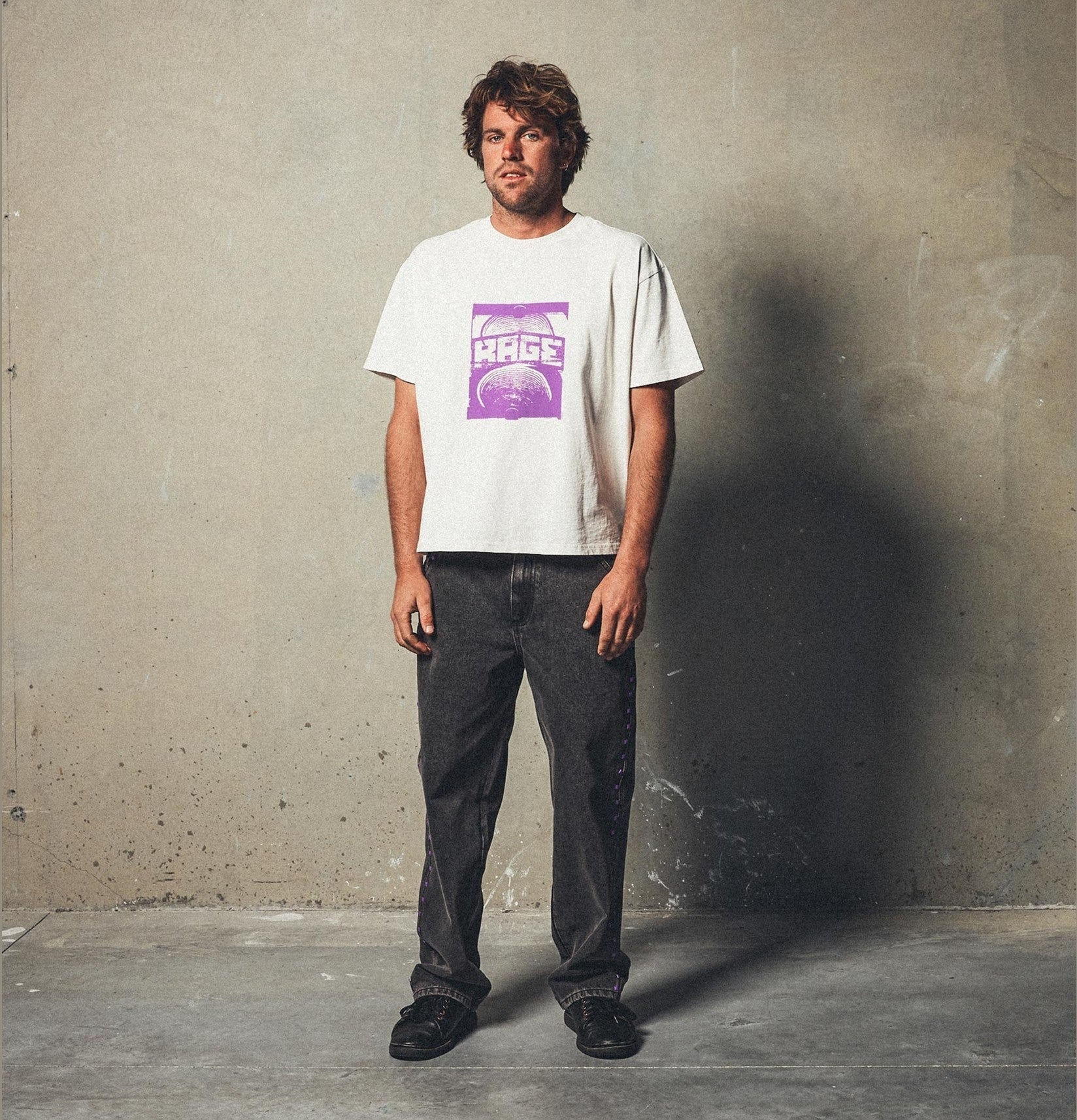 FORMER Corp Boxy T-shirt - Bone
