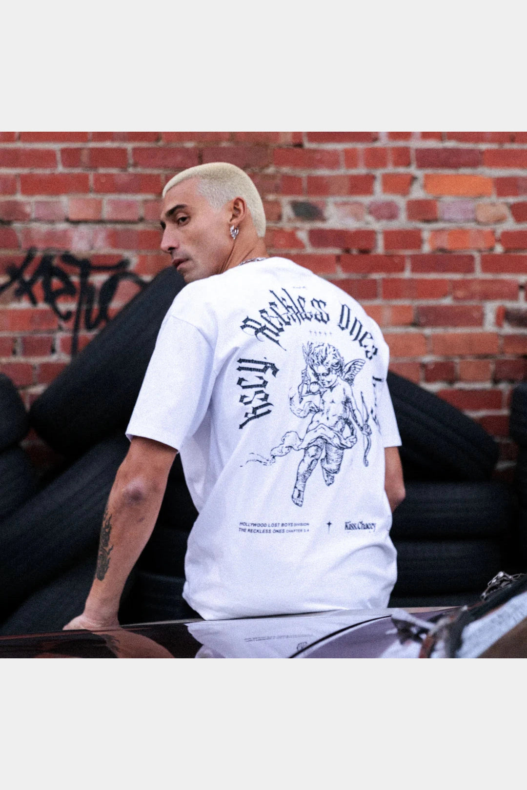 KSCY Gagie box fit tee - Optical white