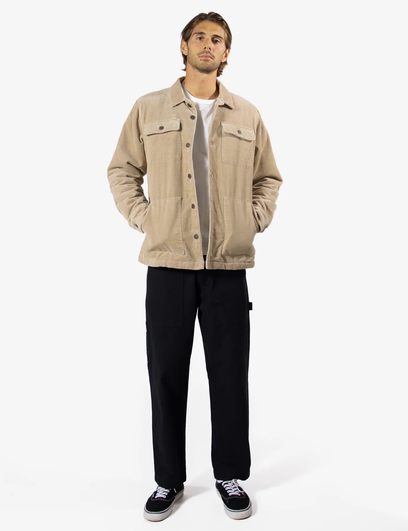 MR SIMPLE Stockyard workers jacket - Stone cord