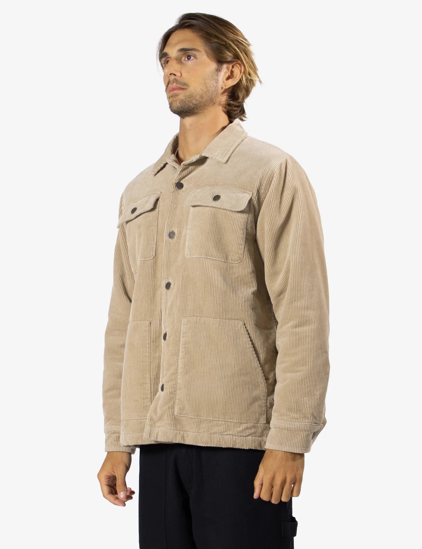 MR SIMPLE Stockyard workers jacket - Stone cord
