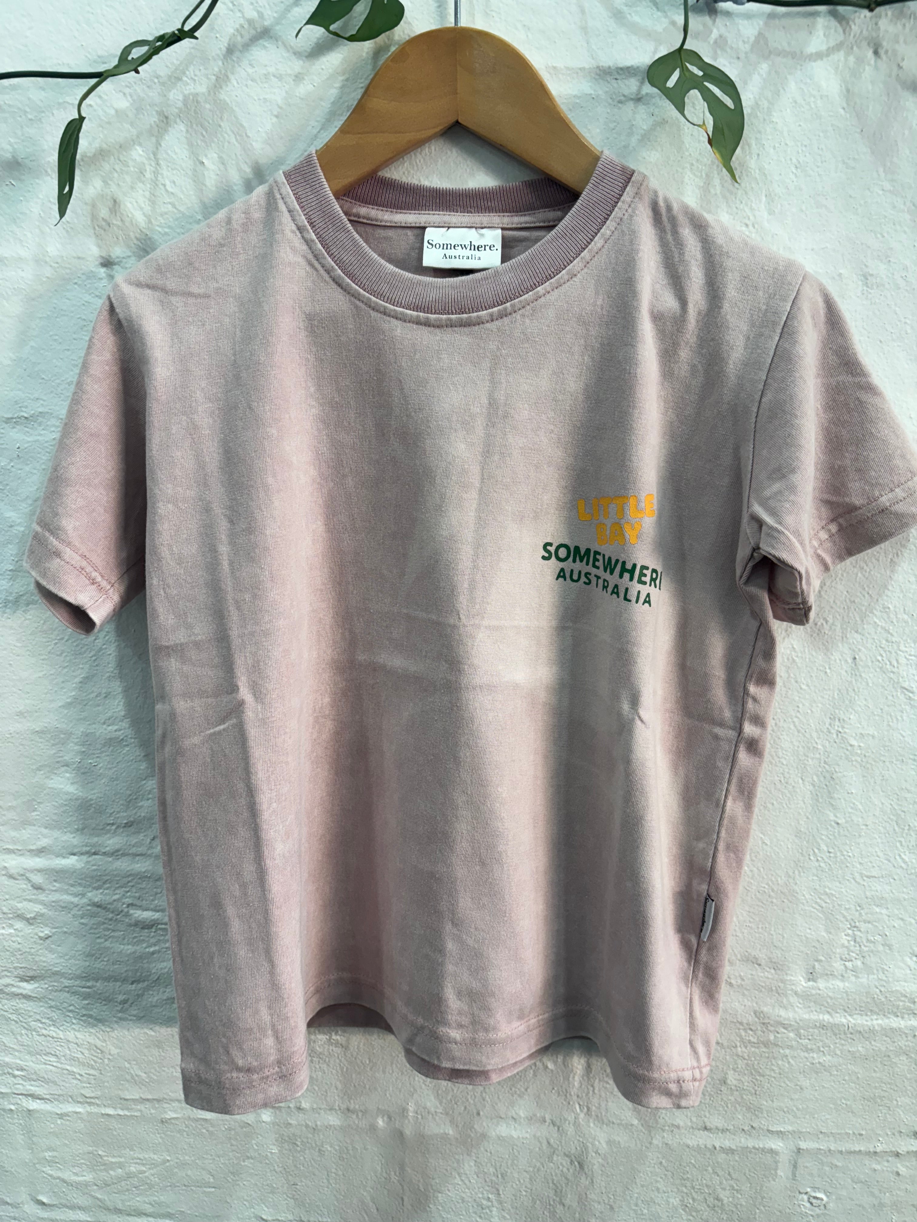 SOMEWHERE MINI. Little bay tee - Dusty pink