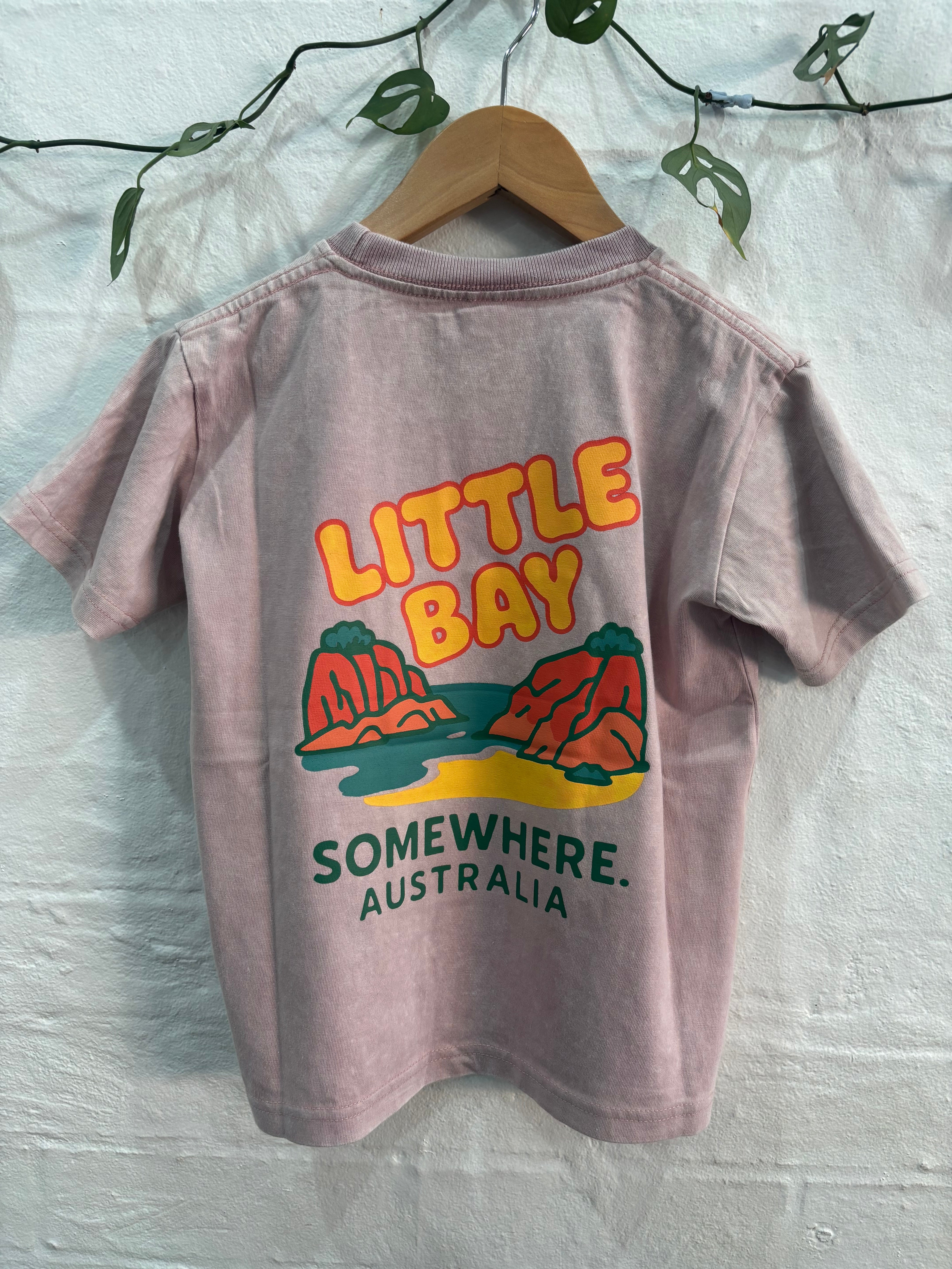 SOMEWHERE MINI. Little bay tee - Dusty pink