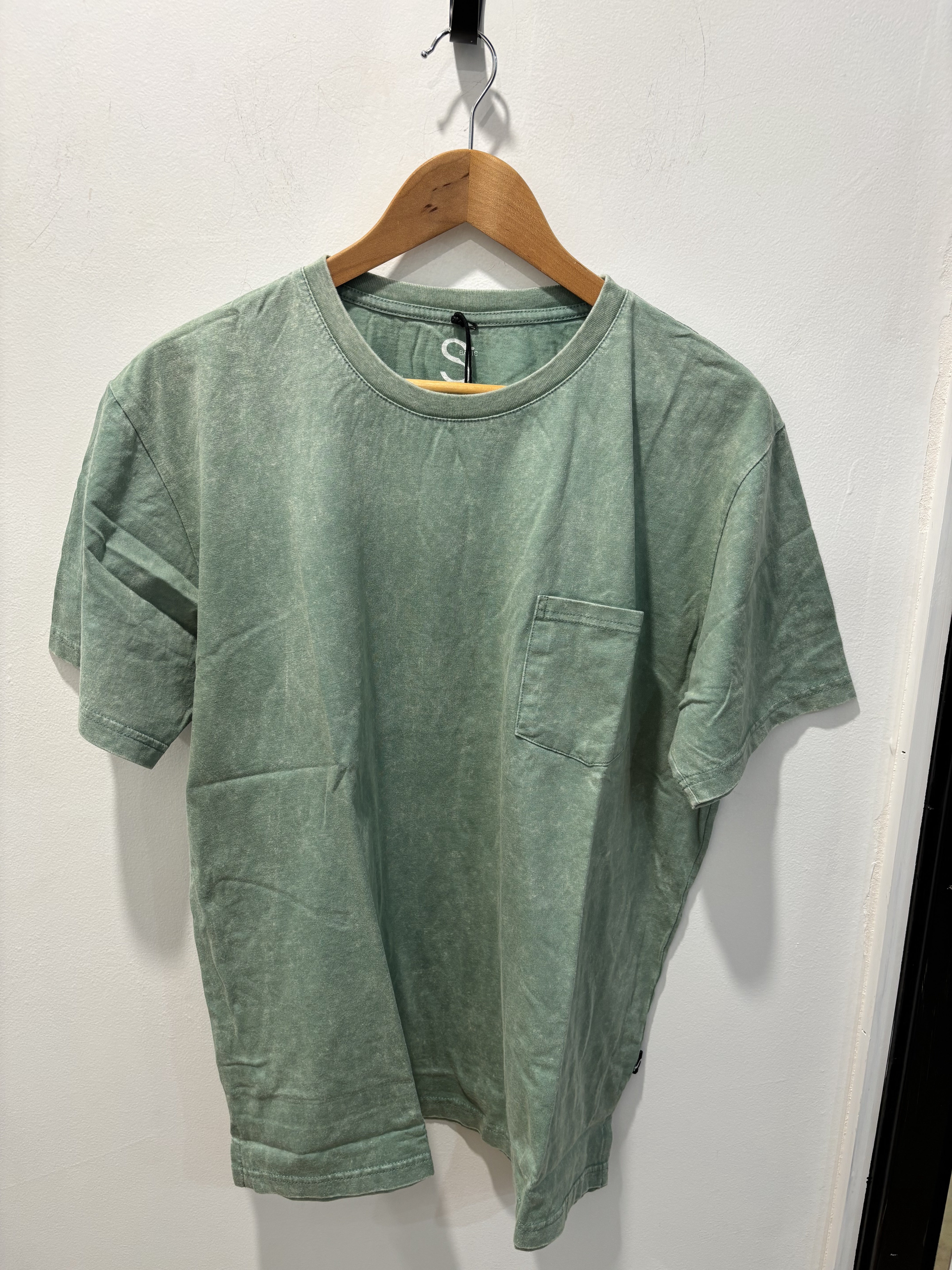 SBASIC Classic Pocket Tee – Sage