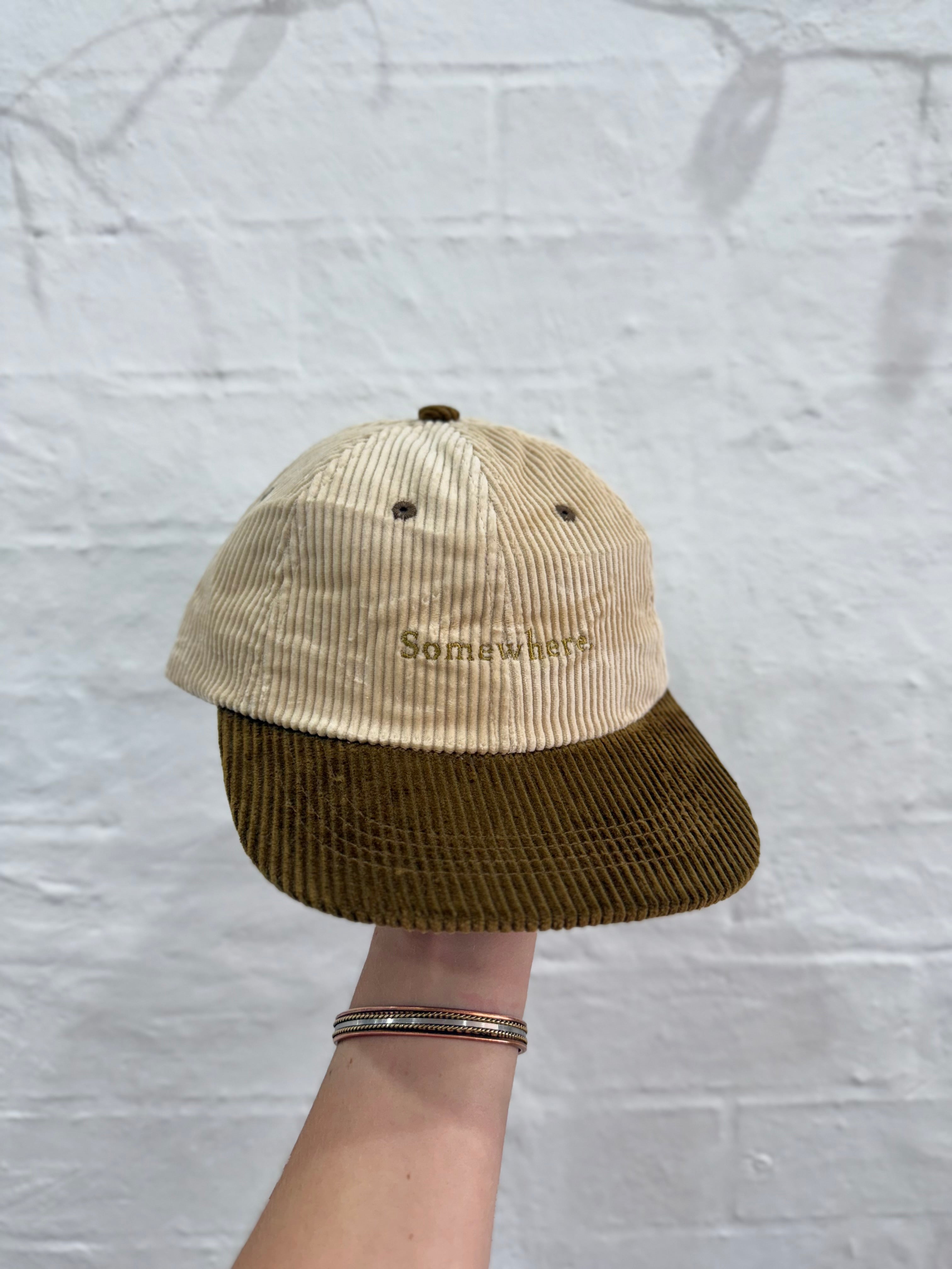 SOMEWHERE corduroy dad cap - Khaki