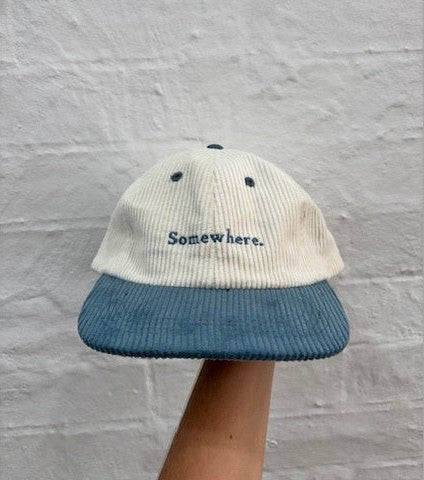 Somewhere corduroy dad cap - Blue