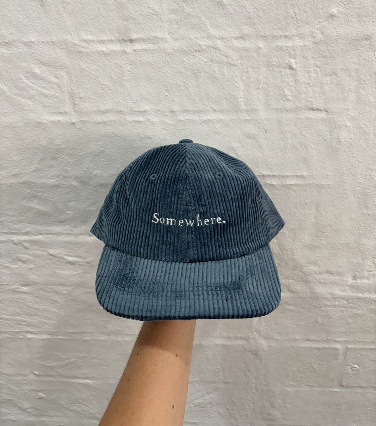 SOMEWHERE mini cord cap - Navy